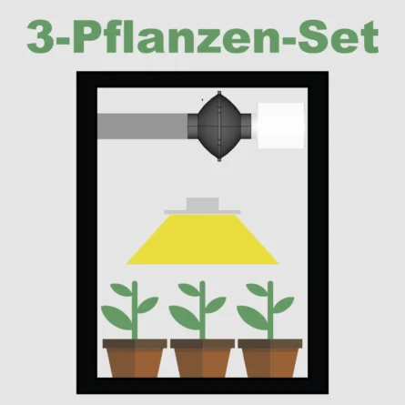 3-Pflanzen-Set Tech-Base 60 Pro