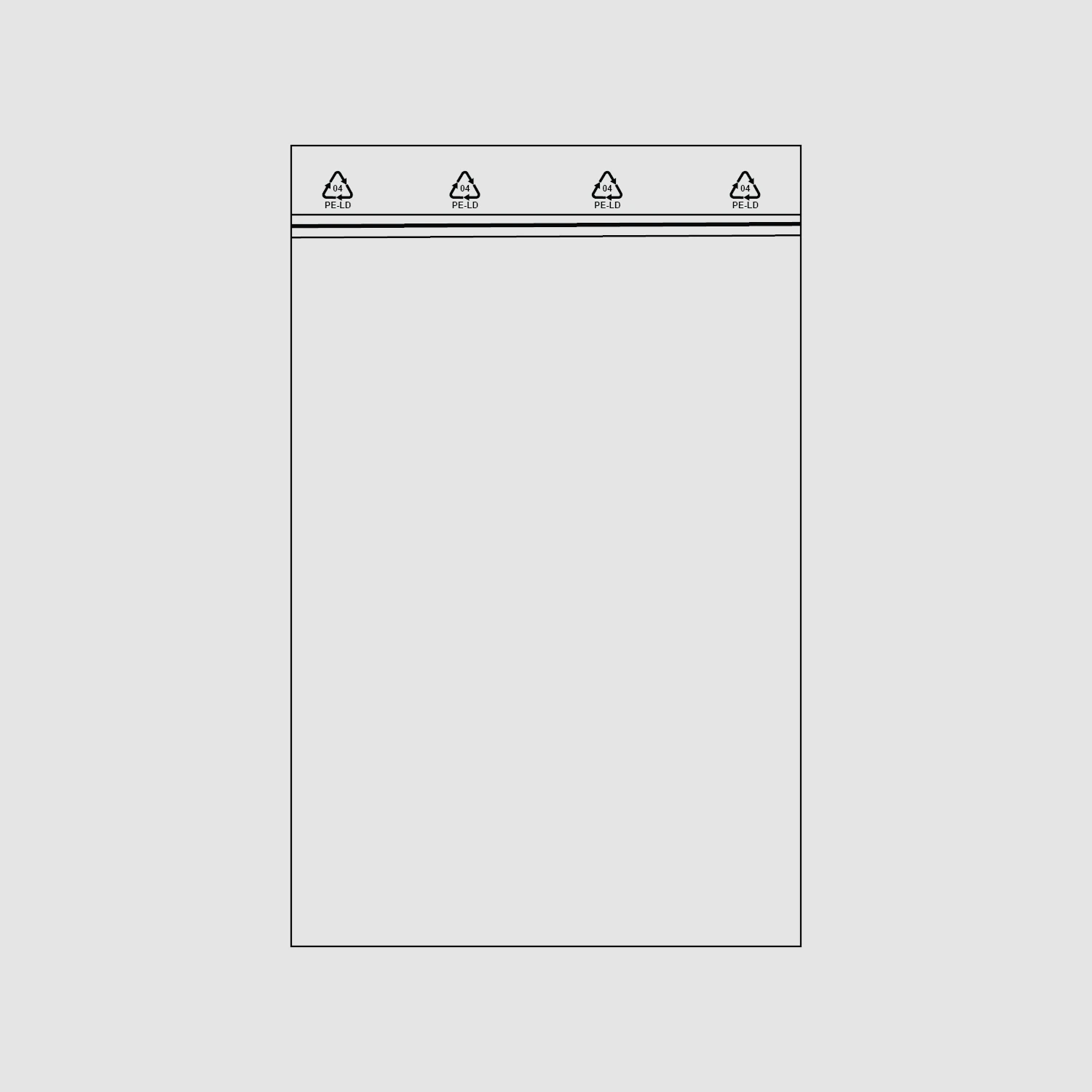 PE-LD Druckverschlussbeutel Tütchen 7 x 10 cm, 100 Stück